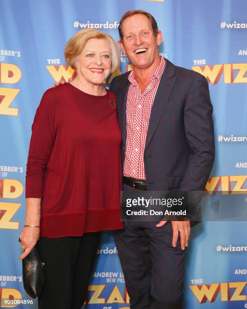 Nancy Hayes and Todd McKenney attend The Wizard of Oz Sydney Premiere at Capitol Theatre on January 4, 2018 in Sydney, Australia.