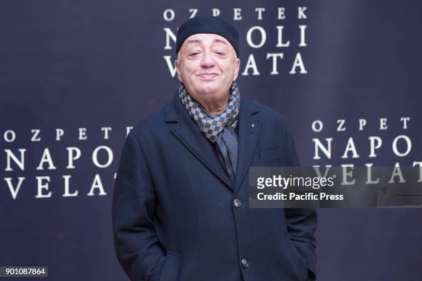 Italian singer and actor Peppe Barra during photocall of the Italian film "Napoli Velata".