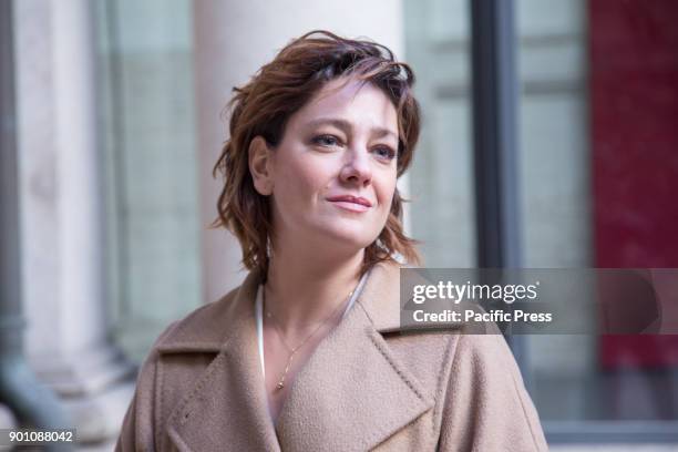 Italian actress Giovanna Mezzogiorno during photocall of the Italian film "Napoli Velata".