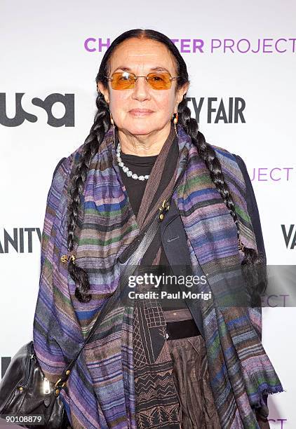 Photographer Mary Ellen Mark attends the USA Network's "American Character: A Photographic Journey" exhibition opening at Pepco's Edison Place...