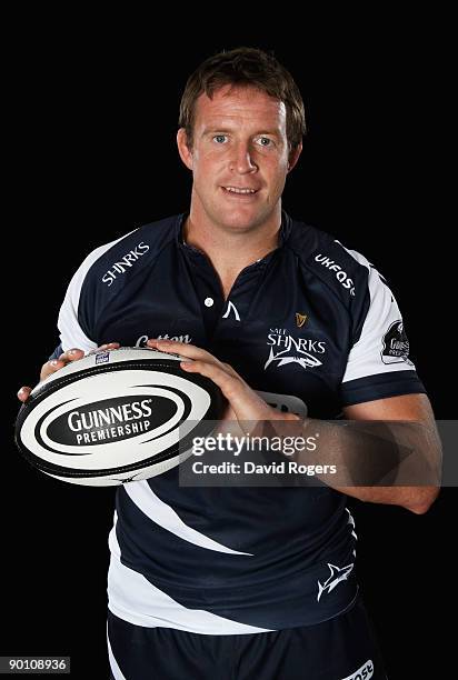 Dean Schofield of Sale Sharks poses during the Guinness Premiership Season Launch at Twickenham Stadium on August 27, 2009 in London, England.