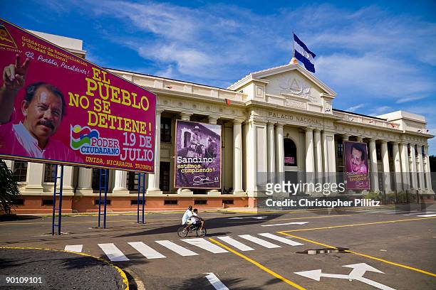 Managua's National Palace, the former seat of government. In 1978 Eden Pastora and a group of revolutionaries stormed the palace, thus initiating...