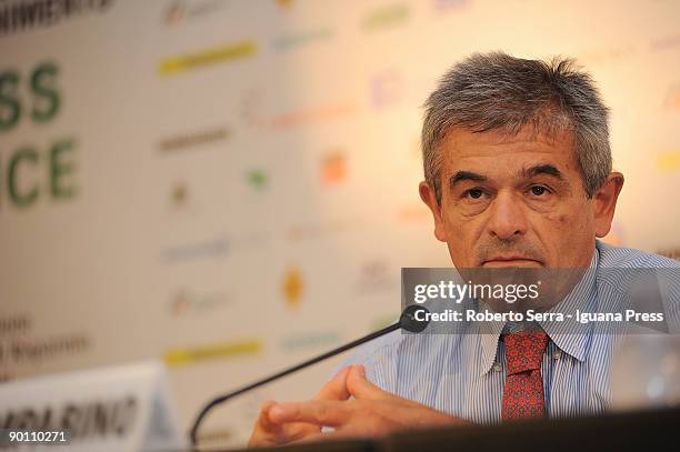 Mayor of Turin, Sergio Chiamparino, attends to the 30th Meeting for Friendship among the Peoples on August 27, 2009 in Rimini, Italy. Diplomats,...