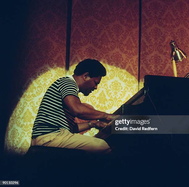 McCoy Tyner performs on stage as part of the Newport Jazz Festival held at Carnegie Hall, New York City in August 1976.
