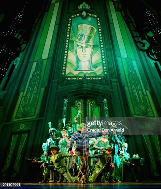 Anthony Warlow performs the role of The Wizard during the The Wizard of Oz media call at Capitol Theatre on January 4, 2018 in Sydney, Australia.