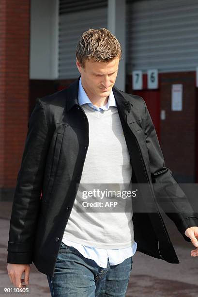 Middlesbrough's German footballer Robert Huth is pictured at the Britannia Stadium Stoke-City, Stoke-on-Trent, on August 27, 2009. Middlesbrough...