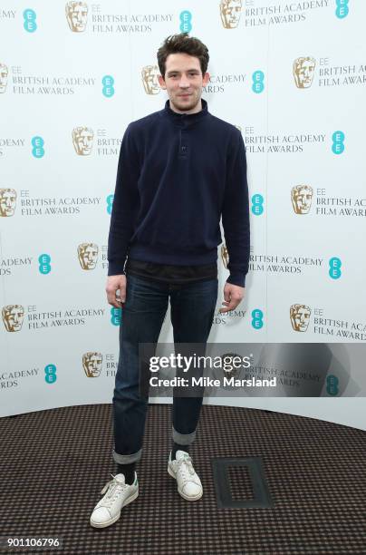 Josh O'Connor during the EE Rising Star Nominations announcement held at BAFTA on January 4, 2018 in London, England.