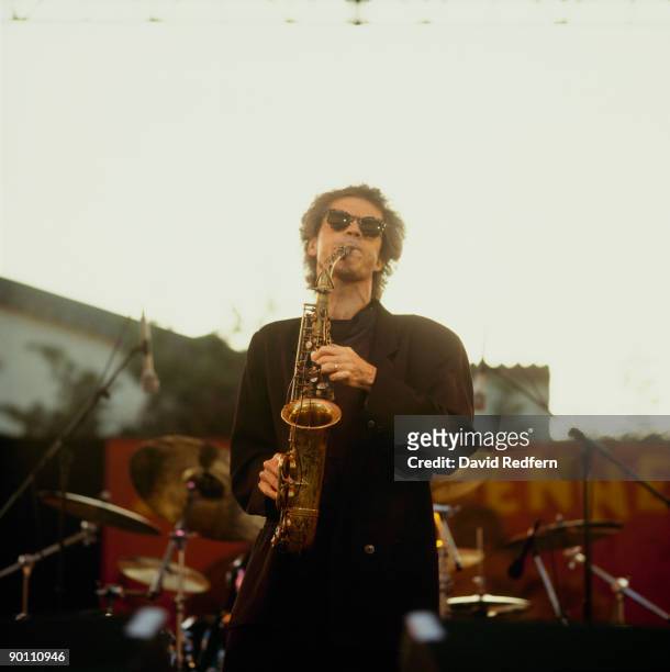 Saxophonist David Sanborne performs on stage at the Jazz A Vienne Festival held in Vienne, France in July 1993.