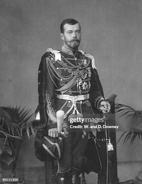 Tsar Nicholas II of Russia , the last Emperor of Russia, circa 1910. He was shot with his entire family by the Red Guards at Yekaterinburg.