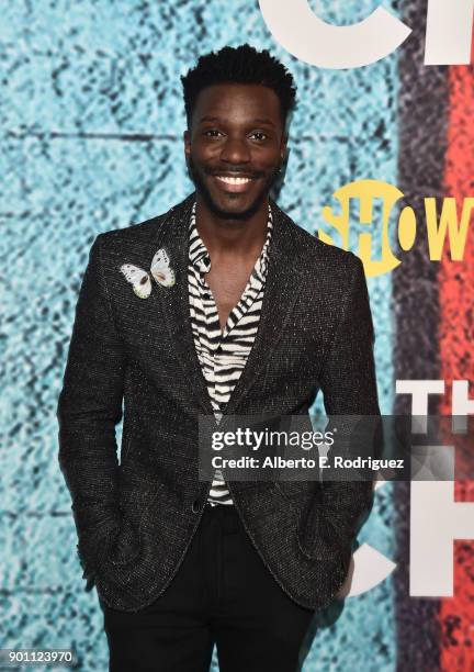 Actor Bernard David Jones attends the premiere of Showtime's "The Chi" at The Downtown Independent on January 3, 2018 in Los Angeles, California.