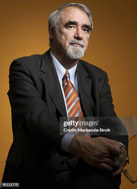 Former CEO of ABB, businessman Percy Barnevik poses at a portrait session for Fortune Magazine.