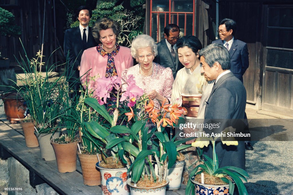 Queen Ingrid Of Denmark Visits Japan