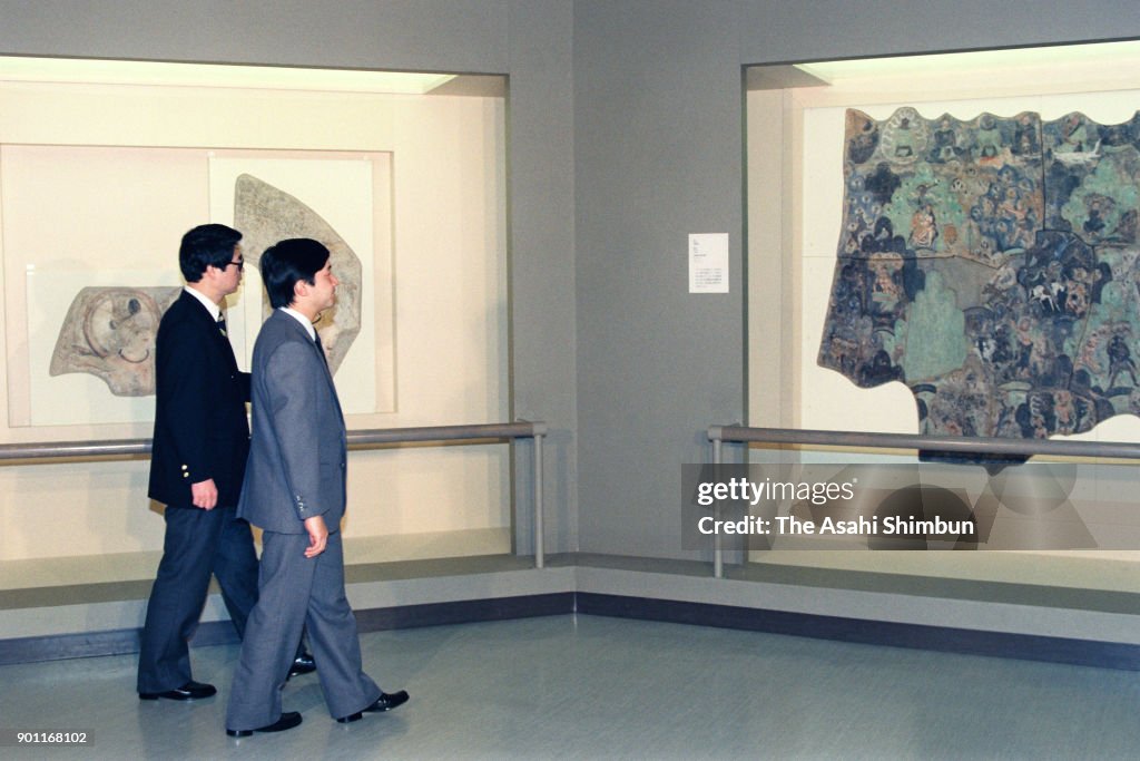 Crown Prince Naruhito Visits Tokyo National Museum