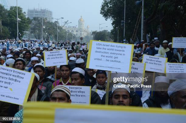 Jamiat- e-Ulama organised protest against Trump's aggression on Palestine. They demand an immediate withdrawal of the declaration that Jerusalem is...