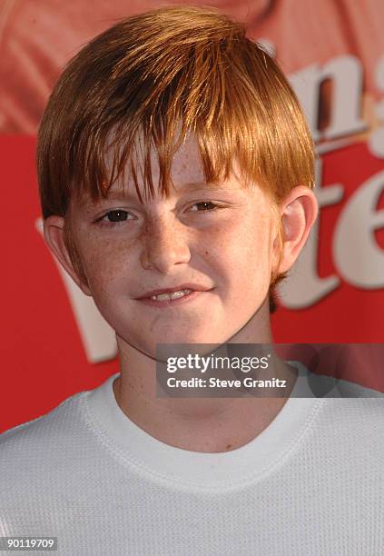 Zane Huett arrives at theWorld Premiere of "Swing Vote" at the El Capitan Theatre on July 24, 2008 in Hollywood, California.