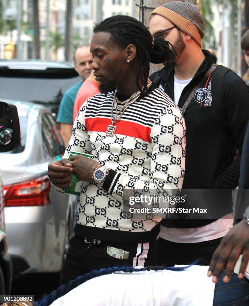 Rapper 'Ofset' is seen on January 3, 2018 in Los Angeles, CA.