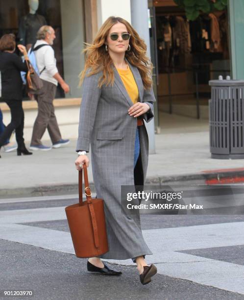 Actress Zoey Deutch is seen on January 3, 2018 in Los Angeles, CA.