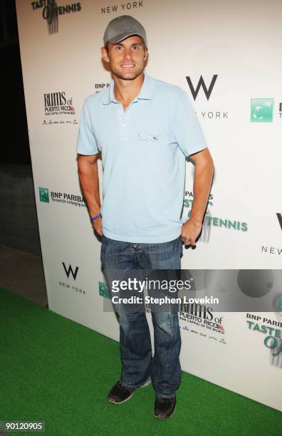 Tennis player Andy Roddick attends the 10th annual BNP Paribas Taste of Tennis at W New York on August 27, 2009 in New York City.