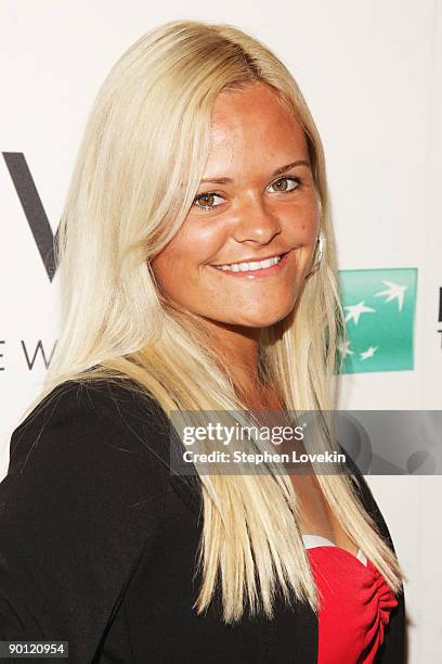 Tennis player Aleksandra Wozniak attends the 10th annual BNP Paribas Taste of Tennis at W New York on August 27, 2009 in New York City.