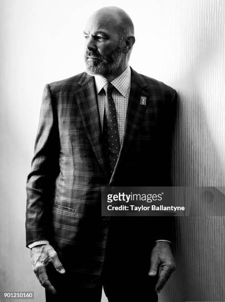 Portrait of former Michigan State wide receiver Kirk Gibson before induction ceremony at New York Hilton Midtown. New York, NY 12/5/2017 CREDIT:...