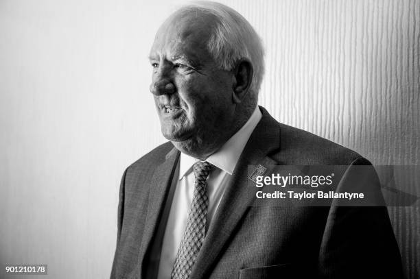 Portrait of former Clemson coach Danny Ford before induction ceremony at New York Hilton Midtown. New York, NY 12/5/2017 CREDIT: Taylor Ballantyne