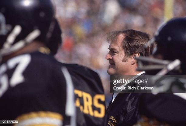 Super Bowl X: Pittsburgh Steelers coach Chuck Noll during game vs Dallas Cowboys. Miami, FL 1/18/1976 CREDIT: Rich Clarkson