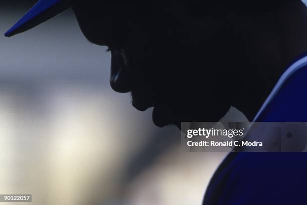 Tony Fernandez the Toronto Blue Jays during a MLB game against the New York Yankees at Yankee Stadium on June 8, 1987 in the Bronx, New York.