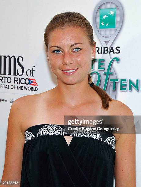 Vera Zvonareva attends the 10th Annual BNP Paribas Taste of Tennis at the W Hotel on August 27, 2009 in New York City.