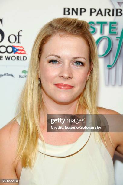 Melissa Joan Hart attends the 10th Annual BNP Paribas Taste of Tennis at the W Hotel on August 27, 2009 in New York City.