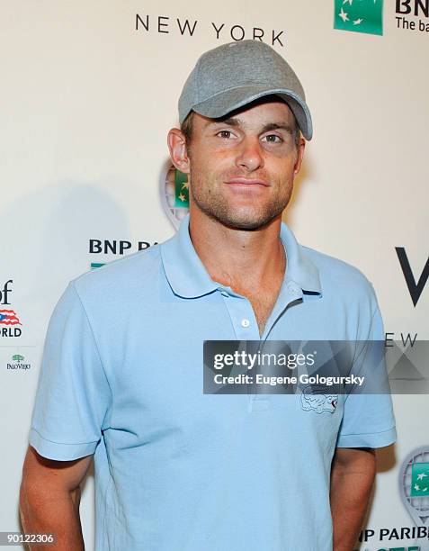 Andy Roddick attends the 10th Annual BNP Paribas Taste of Tennis at the W Hotel on August 27, 2009 in New York City.