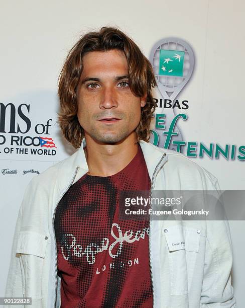 David Ferrer attends the 10th Annual BNP Paribas Taste of Tennis at the W Hotel on August 27, 2009 in New York City.