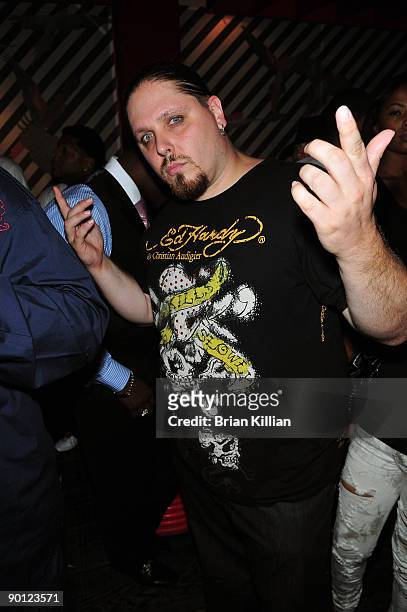 Wrestler Brimstone attends LeToya's "Lady Love" album release party at Cain on August 27, 2009 in New York City.