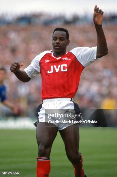 August 1988 - Football League Division One - Wimbledon v Arsenal - Michael Thomas of Arsenal .