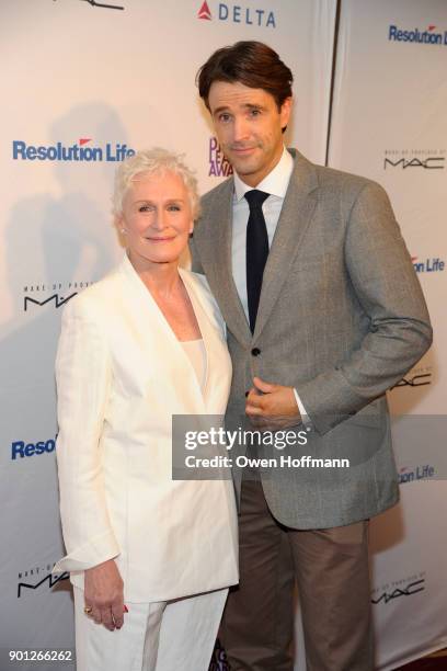 Glenn Close and Michael Xavier attend 83rd Annual Drama League Awards at Marriott Marquis on May 19, 2017 in New York City.