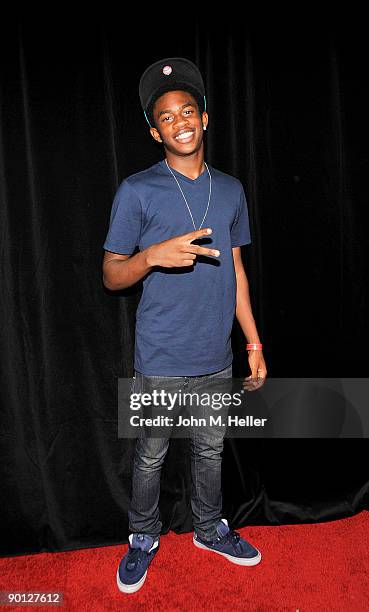 Actor Malcolm David Kelley attends Kyle Massey's 18th Birthday Bash Benefiting: Feed The Children at Jillian's in Universal City Walk on August 27,...