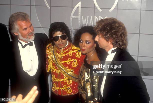 Kenny Rogers, Michael Jackson, Diana Ross and Barry Manilow