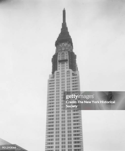 Chrysler Building under construction, New York, New York, 1929.