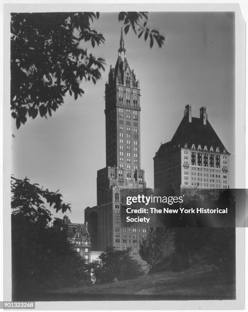 Sherry Netherland and Savoy Plaza Hotels, 59th St Central Park, New York, New York, 1929.