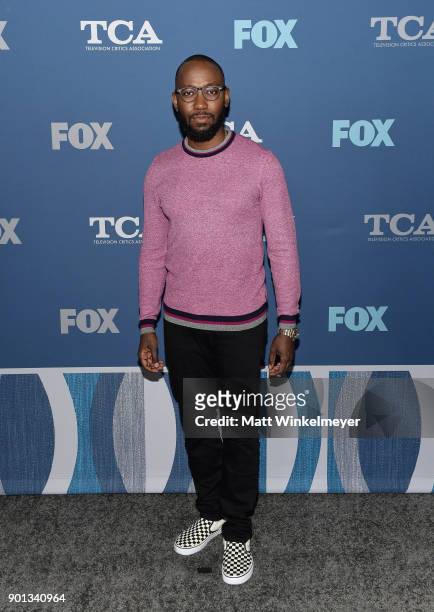 Lamorne Morris attends the FOX All-Star Party during the 2018 Winter TCA Tour at The Langham Huntington, Pasadena on January 4, 2018 in Pasadena,...