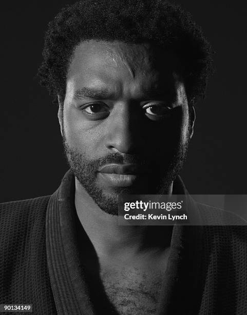Actor Chiewtel Edjorfor is photographed on the set of "Redbelt" for Sony Picture Classics on June 4, 2007 in Long Beach, California.