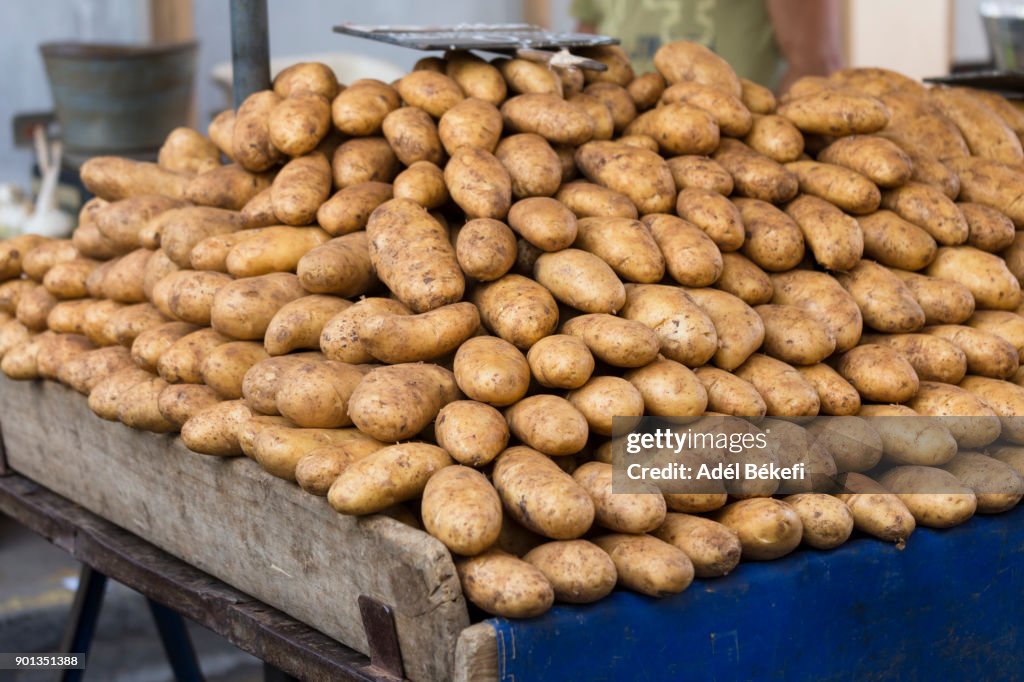 Potatoes at the market