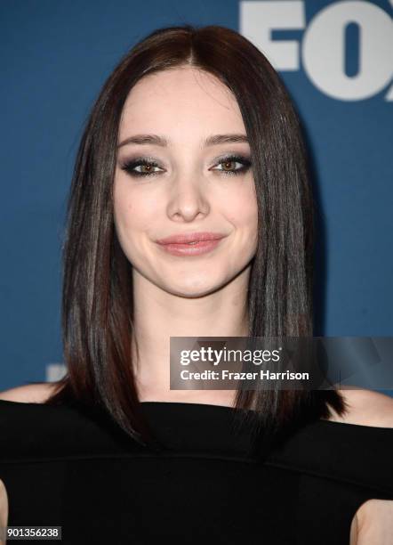 Emma Dumont attends the FOX All-Star Party during the 2018 Winter TCA Tour at The Langham Huntington, Pasadena on January 4, 2018 in Pasadena,...