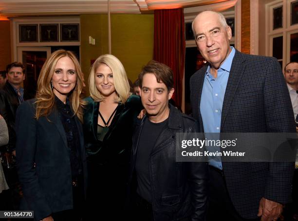 Co-Chairman/CEO, Fox Television Group, Dana Walden, Meghan Trainor, Charlie Walk and Co-Chairman/CEO, Fox Television Group, Gary Newman attend the...