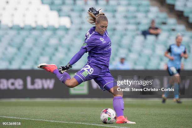 January 3: Aubrey Bledsoe of Sydney FC during the round ten W-League match between the Sydney FC and Newcastle Jets FC at Allianz Stadium on January...