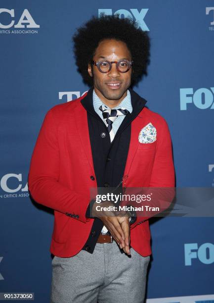 Johnathan Fernandez arrives at the 2018 Winter TCA Tour - FOX All-Star Party held at The Langham Huntington on January 4, 2018 in Pasadena,...