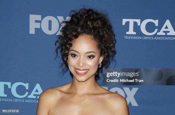 Amber Stevens West arrives at the 2018 Winter TCA Tour - FOX All-Star Party held at The Langham Huntington on January 4, 2018 in Pasadena, California.