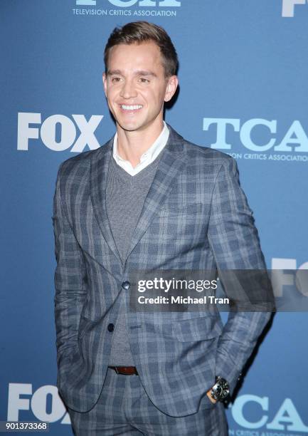 Stuart Holden arrives at the 2018 Winter TCA Tour - FOX All-Star Party held at The Langham Huntington on January 4, 2018 in Pasadena, California.