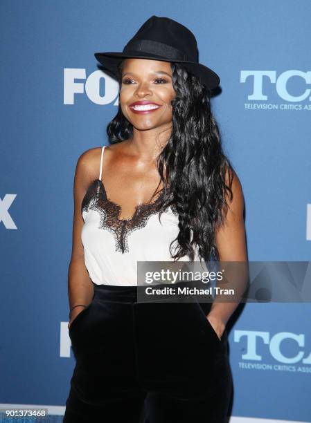 Keesha Sharp arrives at the 2018 Winter TCA Tour - FOX All-Star Party held at The Langham Huntington on January 4, 2018 in Pasadena, California.