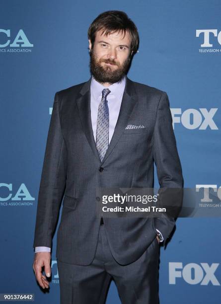 Costa Ronin arrives at the 2018 Winter TCA Tour - FOX All-Star Party held at The Langham Huntington on January 4, 2018 in Pasadena, California.