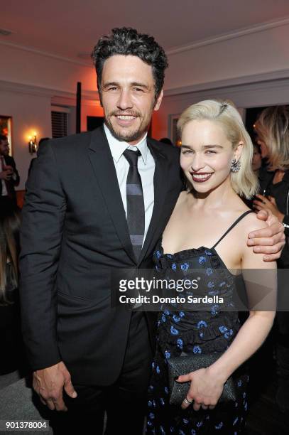 James Franco and Emilia Clarke attend W Magazine's Celebration of its 'Best Performances' Portfolio and the Golden Globes with Audi, Dior, and Dom...